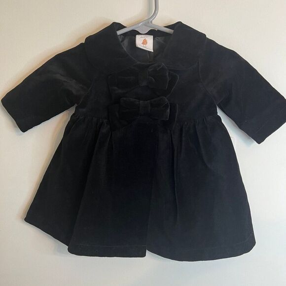 Starting Out Velour Peacoat - Picture 1 of 6